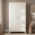 GBP 219,  Linra White 2 Door Panelled Wardrobe
