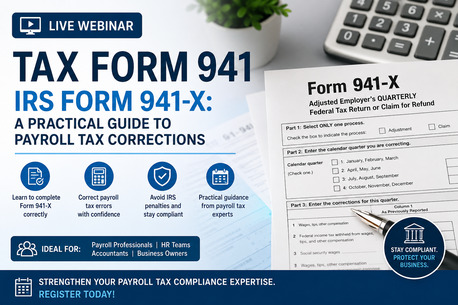 New York, Education, Tax Form 941 Webinar &ndash; Master IRS Form 941-X Corrections