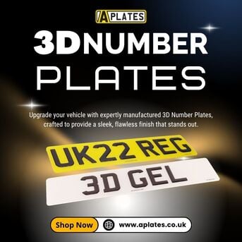 London, Auto Parts, Discover 3D Number Plates For A Stylish Vehicle Upgrade