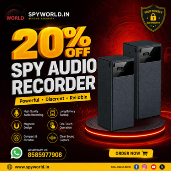 New Delhi, Electronics, INR 2549,  Best Spy Audio Recorder Shop In Kalkaji &ndash; Top Offers 2026 At Spy World