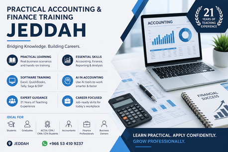 Jeddah, Lessons Offered, Practical Accounting & Finance Training | Jeddah