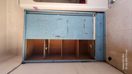 Abha, Household Items, SAR 60,  Blue 2-Door Sliding Wardrobe With Drawers