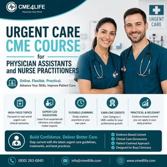 New York, Education, Urgent Care CME Course For Physician Assistants And Nurse Practitioners