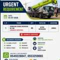 Zoomlion Crane Operator (Aramco Certified) URGENT REQUIREMENT