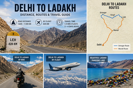 New Delhi, Lessons Wanted, Delhi To Ladakh Distance And Travel Time