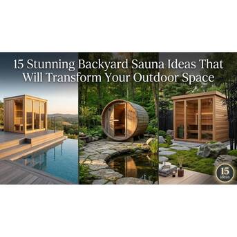 New York, Appliances, USD 5990,  15 Stunning Backyard Sauna Ideas For Your Outdoor Space