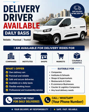 Jeddah, Equipment Rental, DELIVERY Van Available