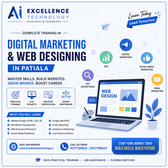 Punjab, Computer, Learn Web Designing Course With Certification