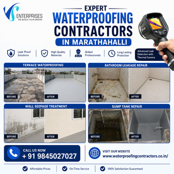 Bangalore, Construction, Expert Waterproofing Contractors In Marathahalli