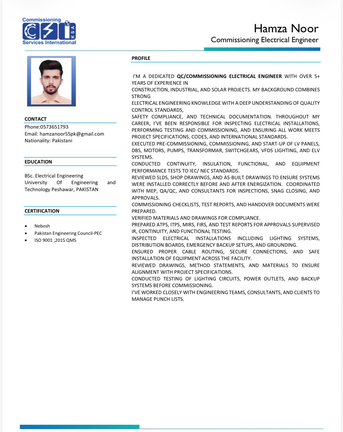 Jeddah, Job Seekers, Commissioning Electrical Engineer