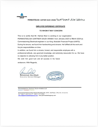 Jeddah, Job Seekers, Commissioning Electrical Engineer