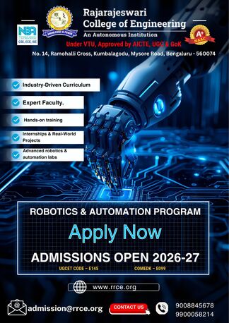 Bangalore, Education, Robotics & Automation Dept - NAAC A+ Engg College Bangalore