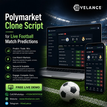 Sydney, Web Design & Development, Polymarket Clone Script For Live Football Match Predictions