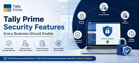 Noida, Computer, Tally Prime Security Features Every Business Should Enable