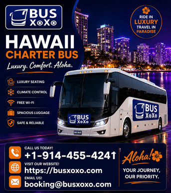 New York, Travel, Book A Hawaii Charter Bus For Customized Bus Transportation