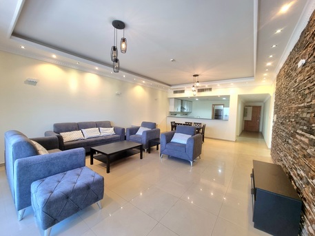 Amwaj Islands, Apartments, Flats, Houses & Villas, BHD 700/month,  Furnished,  4 BR,  180 Sq. Meter,  Sea View 2 BR FF Apartment With Balcony Close To Lagoon Park