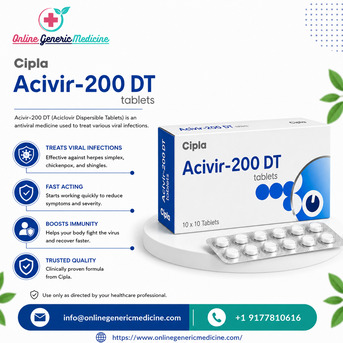 New York, Health, Acivir DT Tablet- Acyclovir Tablets Price, Cost & Zovirax Tablets By OnlineGenericMedicine