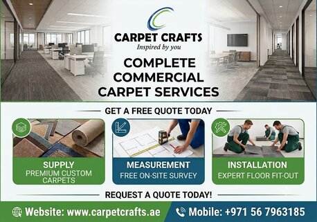 Dubai, Household, Complete Commercial Carpet Services &ndash; Supply, Measurement & Installation