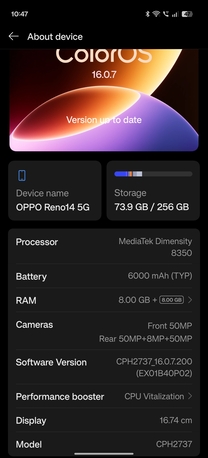 Riyadh, Mobile Phones, SAR 1300,  OPPO RENO 14 - 8GB RAM 256 GB STORAGE (BRAND NEW)