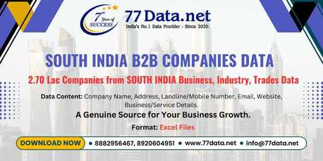 Mumbai, Business, Verified 2Lac+ All South India Companies List With Free Sample Data