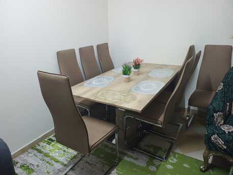 Al Aziziyah, Furniture, SAR 900,  Urgent Sale: Complete 8-Chair Dining Table Set &ndash; SR 350 Sofa Set (8 Seater) - SR 650