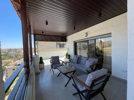 Abdoun, Apartments, Flats, Houses & Villas, JOD 20000/year,  Furnished,  2 BR,  150 Sq. Meter,  Brand New Rooftop Apartment For Rent In Abdoun