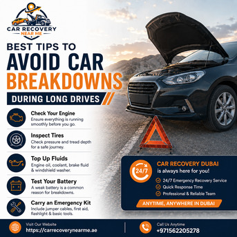 Dubai, Real Estate, Best Tips To Avoid Car Breakdowns During Long Drives