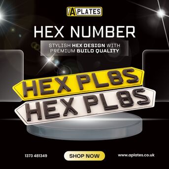 London, Auto Parts, Stylish Hex Number Plates For Modern Car Enthusiasts