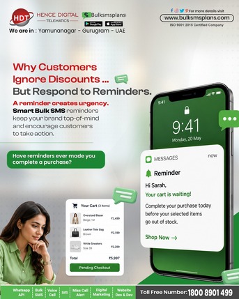 Gurgaon, Marketing, Why SMS Reminders Convert Better Than Discounts | Bulk SMS Marketing
