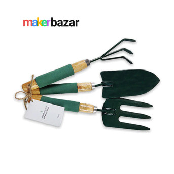 Faridabad, Farm & Garden, INR 179,  3Pcs Garden Tool Set With Wooden Handle & Foam Grip