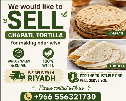 Riyadh, Food, Premium Fresh Chapati & Tortillas &ndash; Riyadh