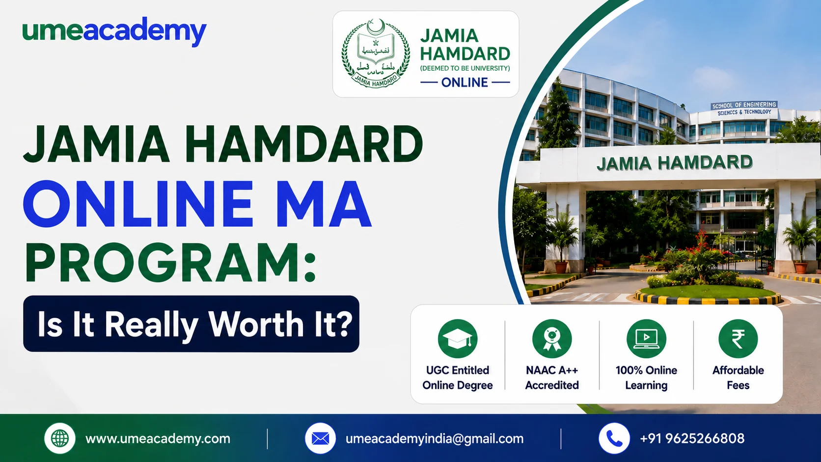 Lucknow, Lessons Offered, Jamia Hamdard Online MA Program: Is It Really Worth It ?