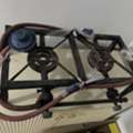 SAR 40,  Used 2-Burner Heavy Duty Cast Iron Gas Stove With Regulator & Hose