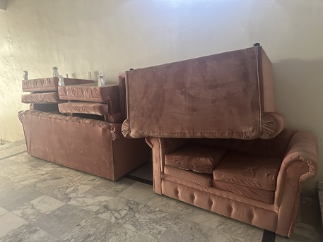 Riyadh, Furniture, SAR 250,  Sofa Set For Sale &ndash; 5 Pieces &ndash; Good Condition