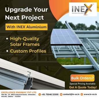 Odisha, Industrial Machinery, INR 500,  Industrial Solar Frame Aluminium Extrusion In India