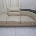 SAR 200,  Leather Sofa With Attached Table