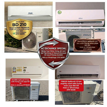 Manama, Air Conditioners, 🌍🌐Variety Of Splitunit In Good Condition For Sale With Delivery And Fixing