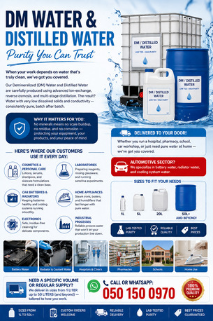 Riyadh, Medical, Distilled Water Demineralized Water  Drinking Water