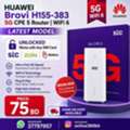 BHD 75,  Huawei Brovi H155-383 5G CPE 5 Router WiFi 6 Unlocked For Any Sim Latest Model Unlocked
