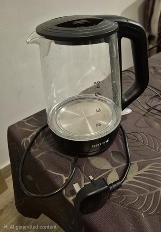 Al Rawdah, Appliances, SAR 30,  DOTS 1.7L Glass Electric Kettle