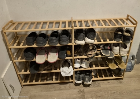 Al Rawdah, Furniture, SAR 15,  Wooden Shoe Racks &ndash; Set Of 2