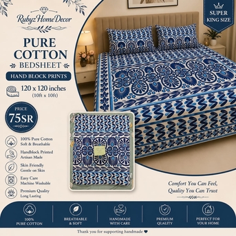 Al Thuqbah, Household Items, SAR 35,  Pure Cotton Bed Sheets 100% Cotton