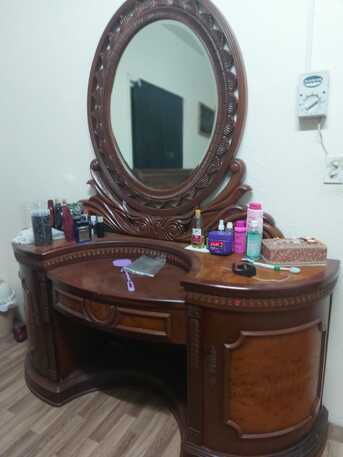Jubail, Furniture, SAR 600,  Wooden Furniture -  600 SAR Price - King Size Bed And Dressing Table