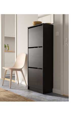 Jeddah, Furniture, SAR 225,  Shoe Rack -Brand New IKEA Shoe Rack With 3 Compartment - 12 Pair