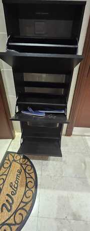 Jeddah, Furniture, SAR 225,  Shoe Rack -Brand New IKEA Shoe Rack With 3 Compartment - 12 Pair