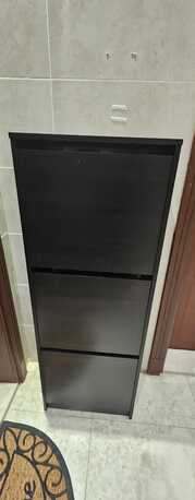 Jeddah, Furniture, SAR 225,  Shoe Rack -Brand New IKEA Shoe Rack With 3 Compartment - 12 Pair