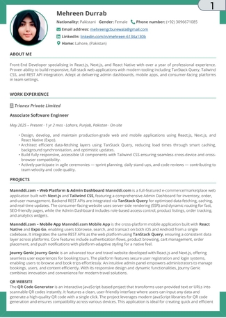 Muscat, Job Seekers, React.js / Next.js Frontend Web / App  Developer Looking For A Job