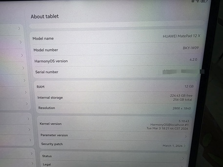 Jeddah, Electronics, SAR 1500,  Huawei Tablet Matepad 12x