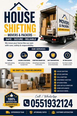 Khobar, Labor/Moving, All House Shifting, Office Shifting, Carpenter, Kitchen Packing Labor Pakistani 0551932124