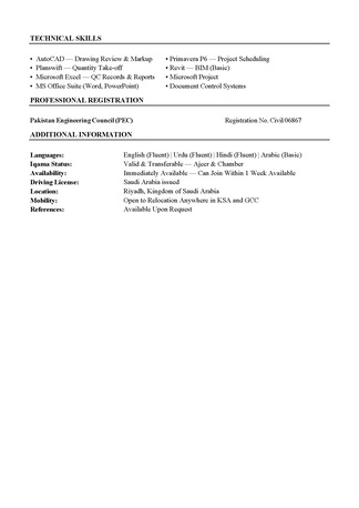 Riyadh, Job Seekers, QC Inspector | 3+ Years Experience | Transferable Iqama
